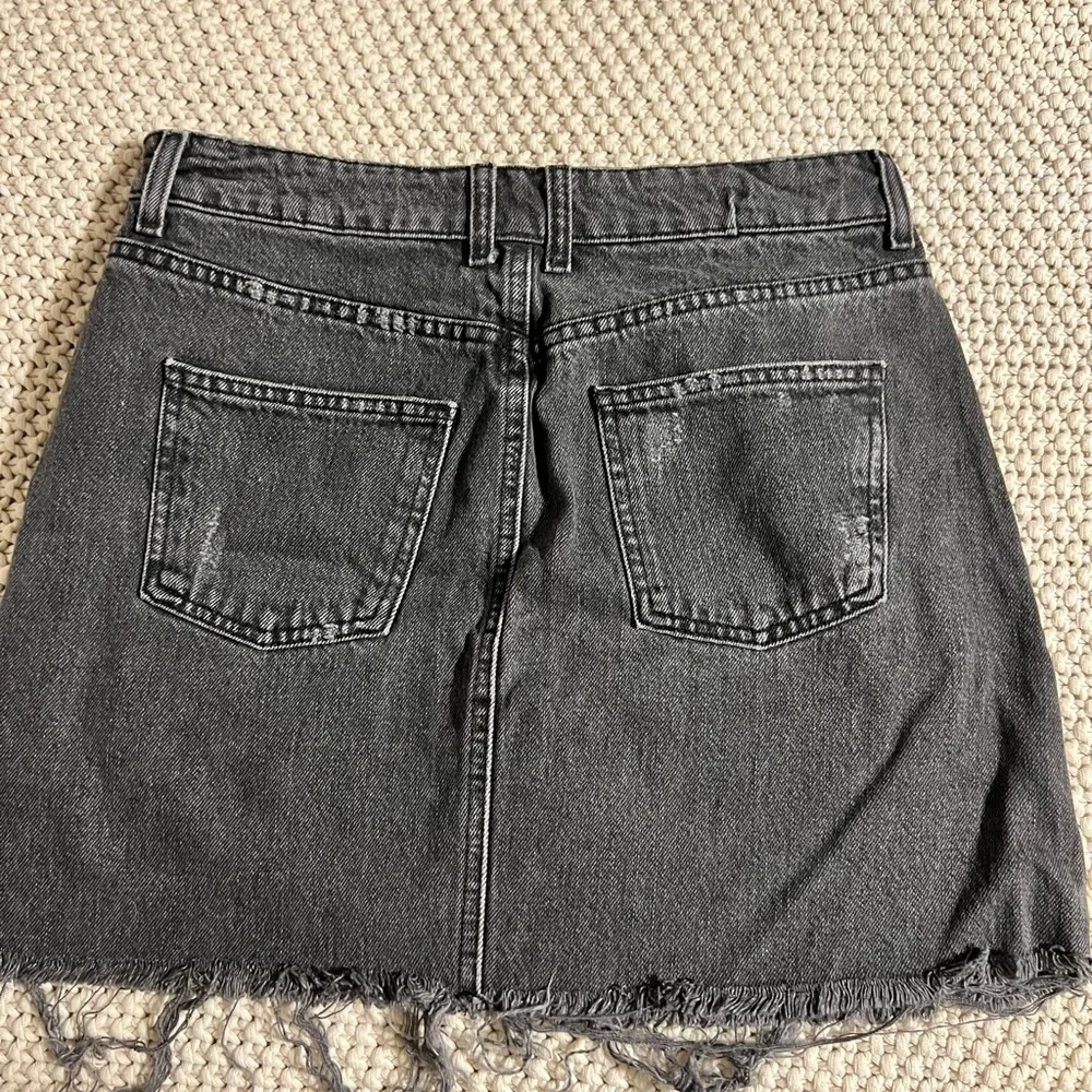Topshop High Waist Denim Mini Skirt